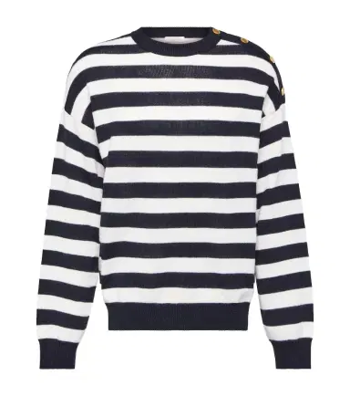 Valentino Striped cotton and wool sweater | Thumbnail 1