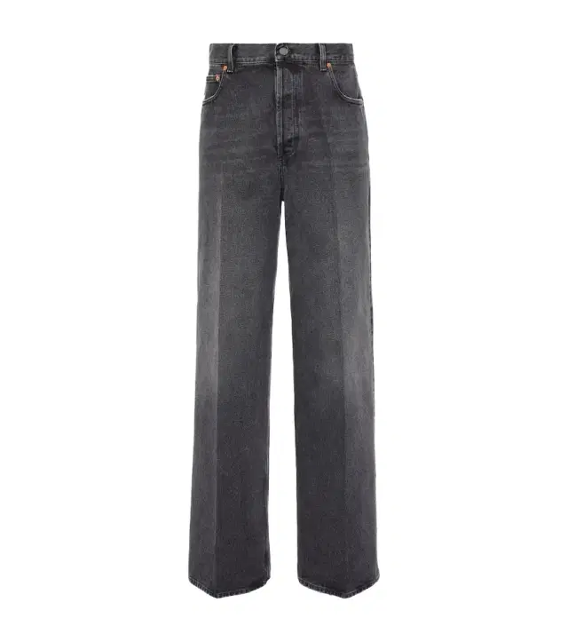Valentino High-rise wide-leg jeans