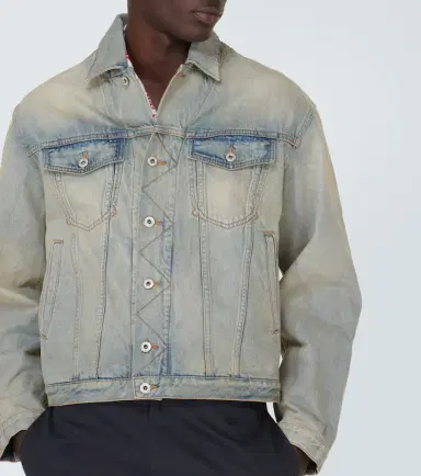 Kenzo Drawn Varsity embroidered denim jacket | Thumbnail 4 Kenzo Drawn Varsity embroidered denim jacket | Thumbnail 4