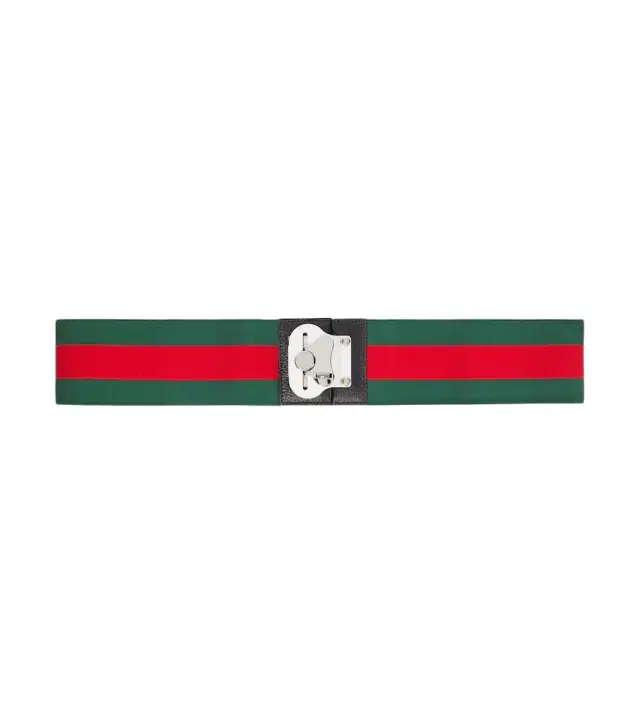 Gucci Web Stripe luggage strap