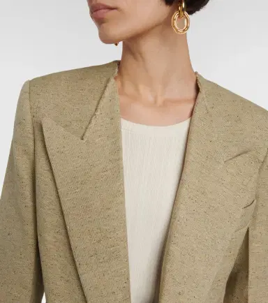 Victoria Beckham Single-breasted wool-blend blazer | Thumbnail 2