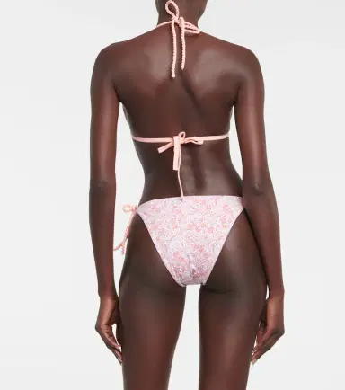 Heidi Klein Muskmelon Bay triangle bikini bottoms | Thumbnail 4