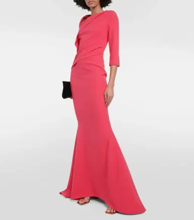 Safiyaa Pollina crêpe gown | Thumbnail 2