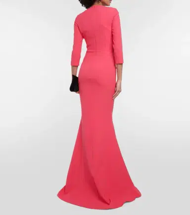 Safiyaa Pollina crêpe gown | Thumbnail 5