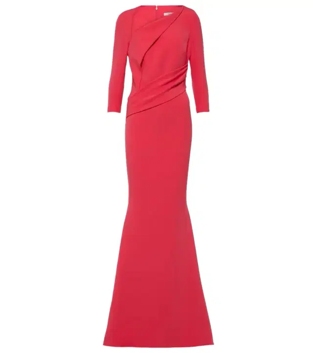 Safiyaa Pollina crêpe gown
