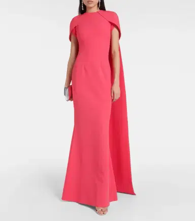 Safiyaa Ginkgo caped gown | Thumbnail 6