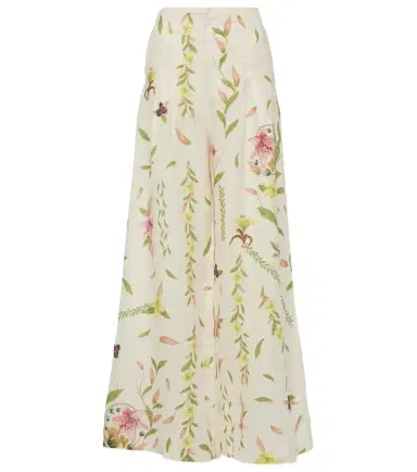Agua by Agua Bendita Piñon Marina linen wide-leg pants | Thumbnail 1