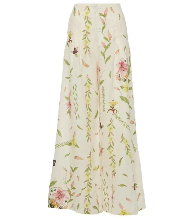 Agua by Agua Bendita Piñon Marina linen wide-leg pants