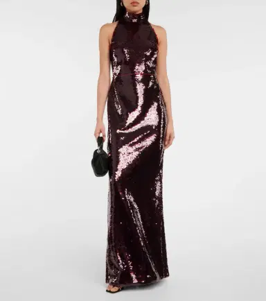 Safiyaa Viba sequined gown | Thumbnail 5