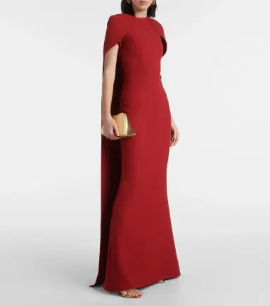 Safiyaa Ginkgo caped gown | Thumbnail 5