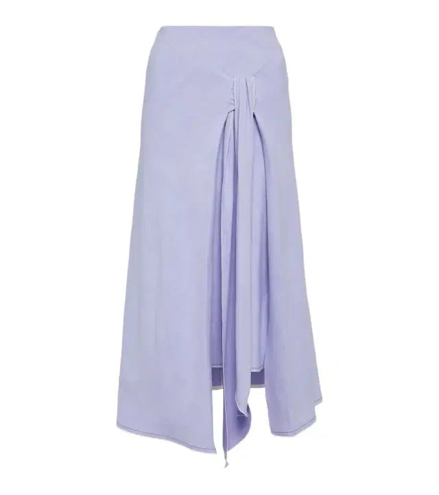 Victoria Beckham Asymmetric tie-dyed maxi skirt