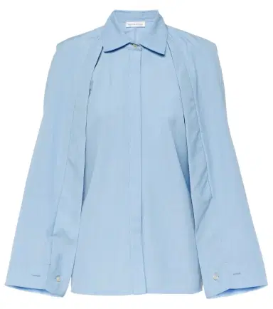 Victoria Beckham Caped virgin wool shirt | Thumbnail 1 Victoria Beckham Caped virgin wool shirt | Thumbnail 1