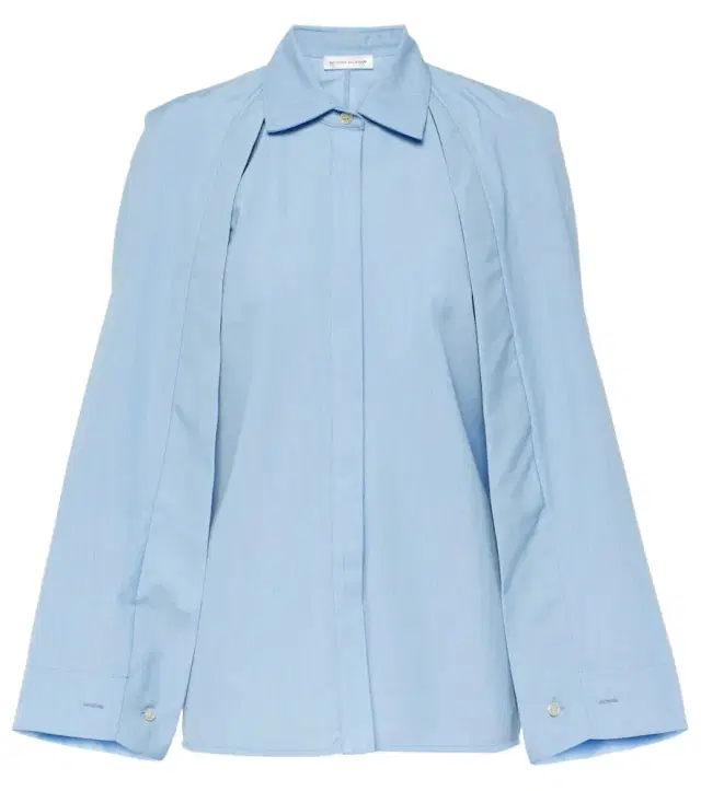 Victoria Beckham Caped virgin wool shirt
