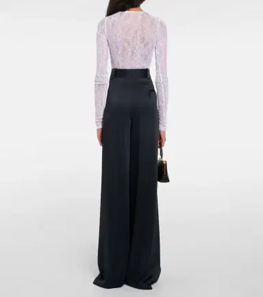 Wardrobe.NYC Wardrobe. NYC Floral Chantilly lace bodysuit | Thumbnail 3