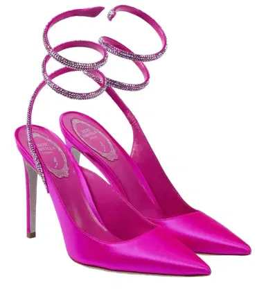 René Caovilla Cleo embellished satin pumps | Thumbnail 1 René Caovilla Cleo embellished satin pumps | Thumbnail 1