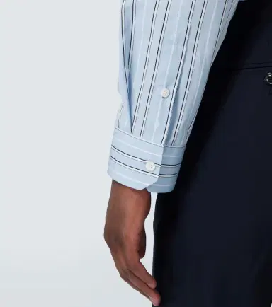 Versace Striped cotton poplin shirt | Thumbnail 2
