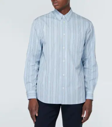 Versace Striped cotton poplin shirt | Thumbnail 3