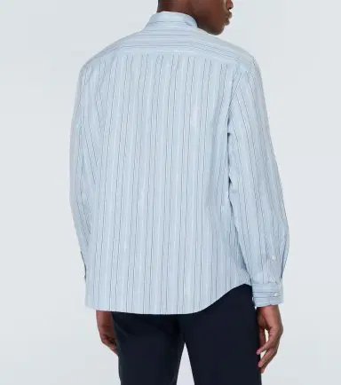 Versace Striped cotton poplin shirt | Thumbnail 4