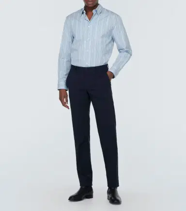 Versace Striped cotton poplin shirt | Thumbnail 6