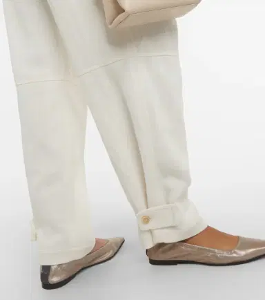 Brunello Cucinelli Metallic leather ballet flats | Thumbnail 3