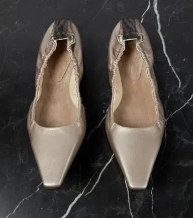 Brunello Cucinelli Metallic leather ballet flats | Thumbnail 7