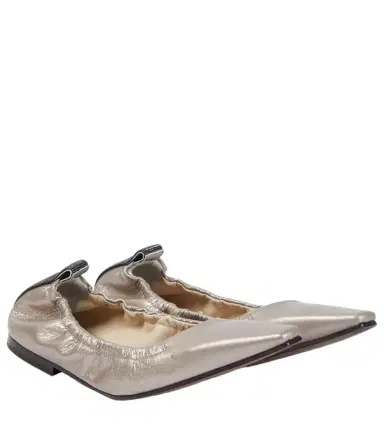 Brunello Cucinelli Metallic leather ballet flats | Thumbnail 1