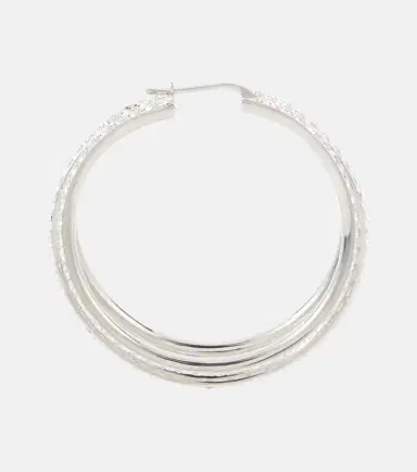 Amina Muaddi Vittoria crystal-embellished hoop earrings | Thumbnail 5