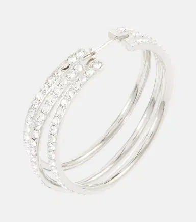 Amina Muaddi Vittoria crystal-embellished hoop earrings | Thumbnail 6