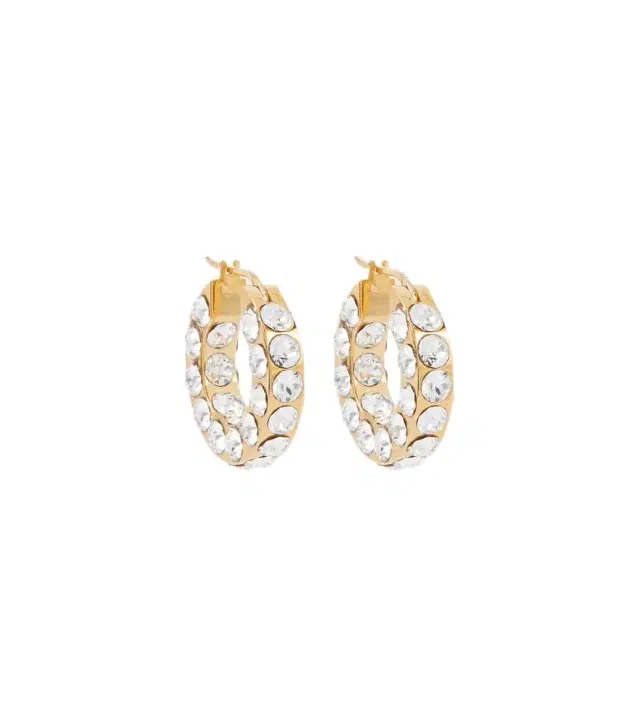 Amina Muaddi Jah crystal-embellished hoop earrings