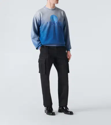 Versace Medusa tie-dye cotton jersey sweatshirt | Thumbnail 2