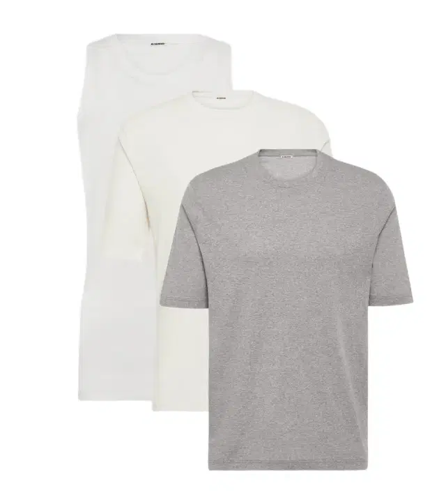 Jil Sander Set of 3 cotton jersey tops