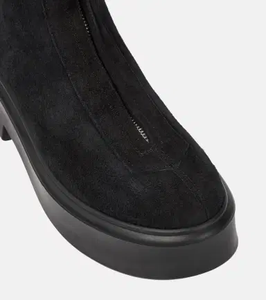 The Row Zipped suede ankle boots | Thumbnail 2 The Row Zipped suede ankle boots | Thumbnail 2