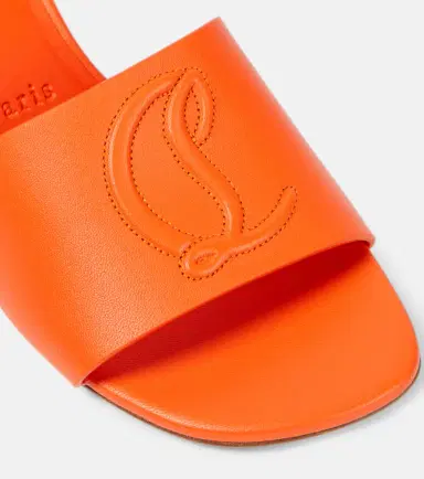 Christian Louboutin So CL 55 embossed leather mules | Thumbnail 2