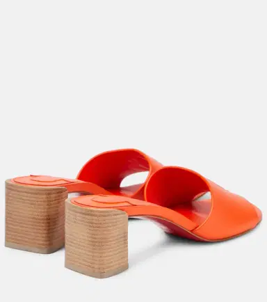 Christian Louboutin So CL 55 embossed leather mules | Thumbnail 3