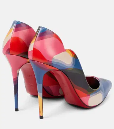 Christian Louboutin Hot Chick 100 printed leather pumps | Thumbnail 3