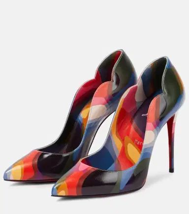 Christian Louboutin Hot Chick 100 printed leather pumps | Thumbnail 4
