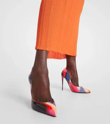 Christian Louboutin Hot Chick 100 printed leather pumps | Thumbnail 5