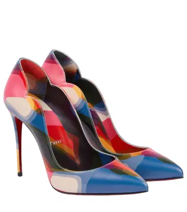 Christian Louboutin Hot Chick 100 printed leather pumps | Thumbnail 1