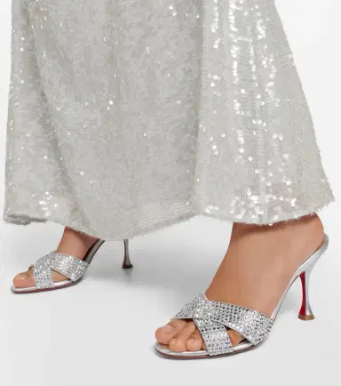 Christian Louboutin Mariza Is Back embellished leather mules | Thumbnail 3
