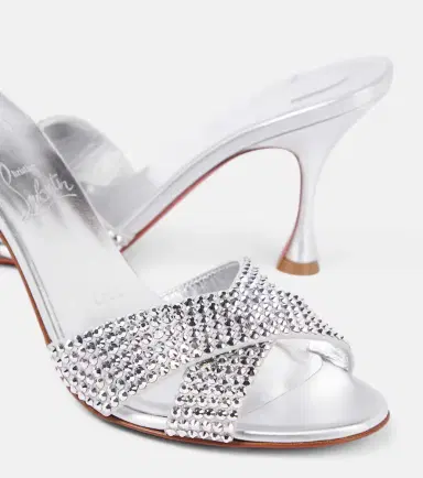 Christian Louboutin Mariza Is Back embellished leather mules | Thumbnail 6
