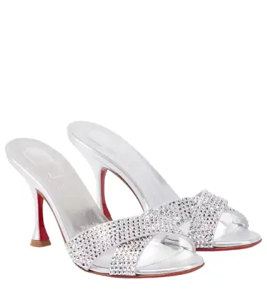Christian Louboutin Mariza Is Back embellished leather mules | Thumbnail 1