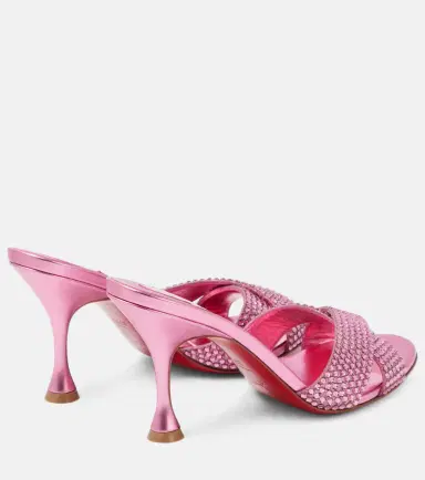 Christian Louboutin Mariza Is Back embellished suede mules | Thumbnail 2