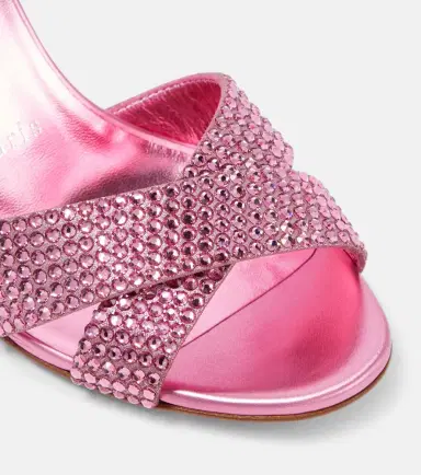 Christian Louboutin Mariza Is Back embellished suede mules | Thumbnail 4