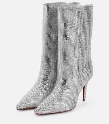 Christian Louboutin Astrilarge Strass suede ankle boots | Thumbnail 2 Christian Louboutin Astrilarge Strass suede ankle boots | Thumbnail 2