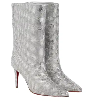 Christian Louboutin Astrilarge Strass suede ankle boots | Thumbnail 1 Christian Louboutin Astrilarge Strass suede ankle boots | Thumbnail 1