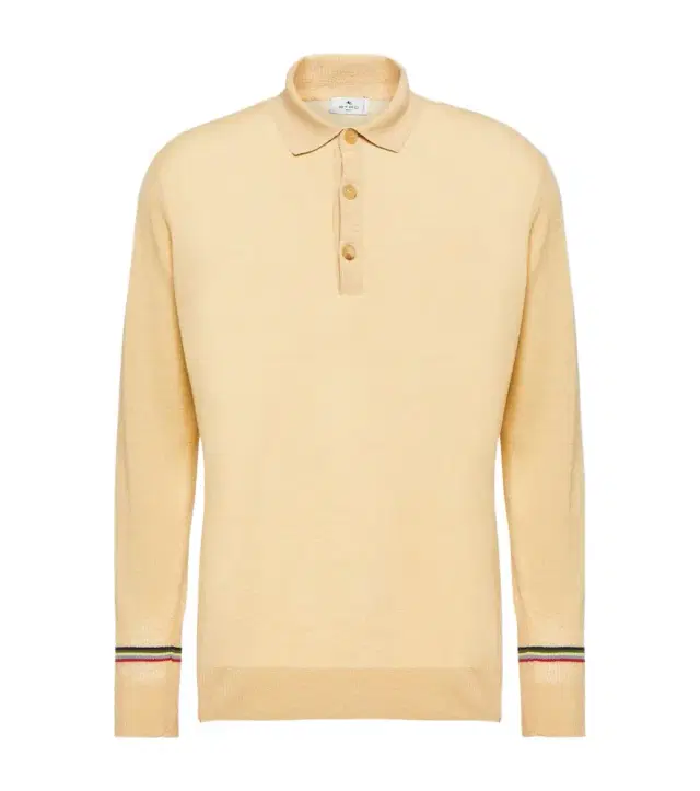 Etro Linen and cotton polo sweater