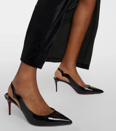 Christian Louboutin Hot Chick Sling patent leather slingback pumps | Thumbnail 6