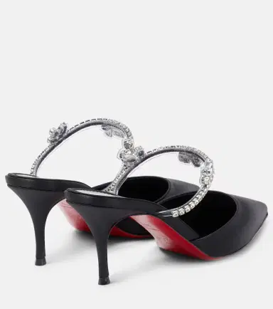 Christian Louboutin Planet Queen 70 satin mules | Thumbnail 2 Christian Louboutin Planet Queen 70 satin mules | Thumbnail 2