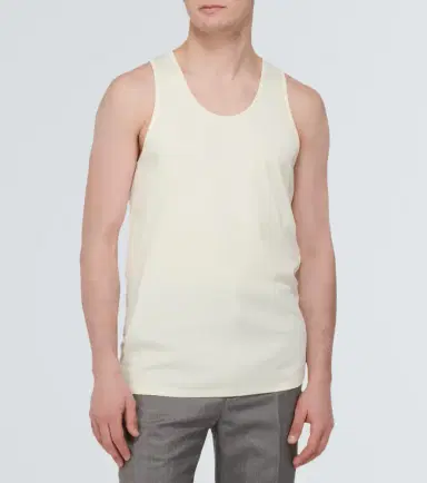 Lemaire Ribbed-knit cotton jersey tank top | Thumbnail 4