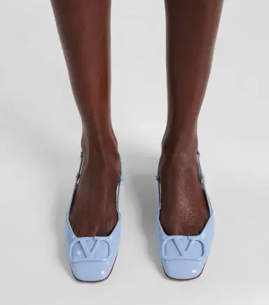 Valentino Garavani VLogo Signature leather slingback flats | Thumbnail 5
